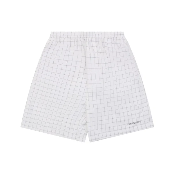 Acne Studios Grid Check Tailored Shorts Front view