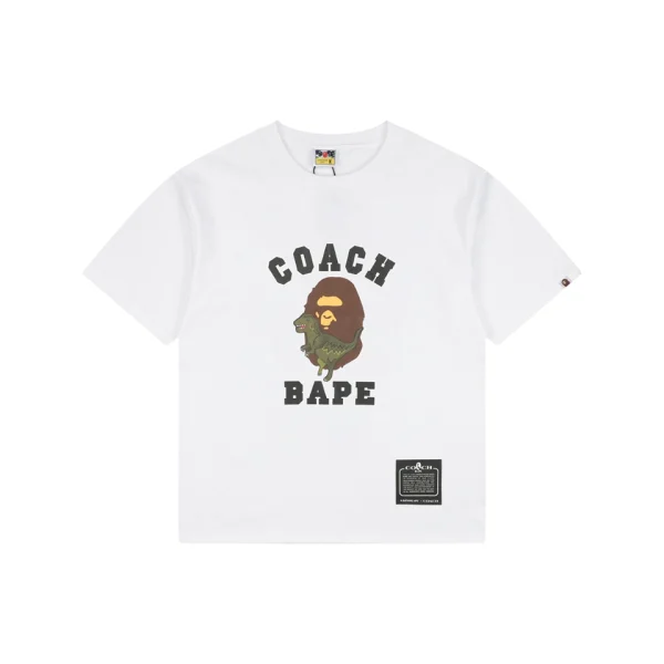 BAPE Dinosaur Ape Graphic T-Shirt White Front view