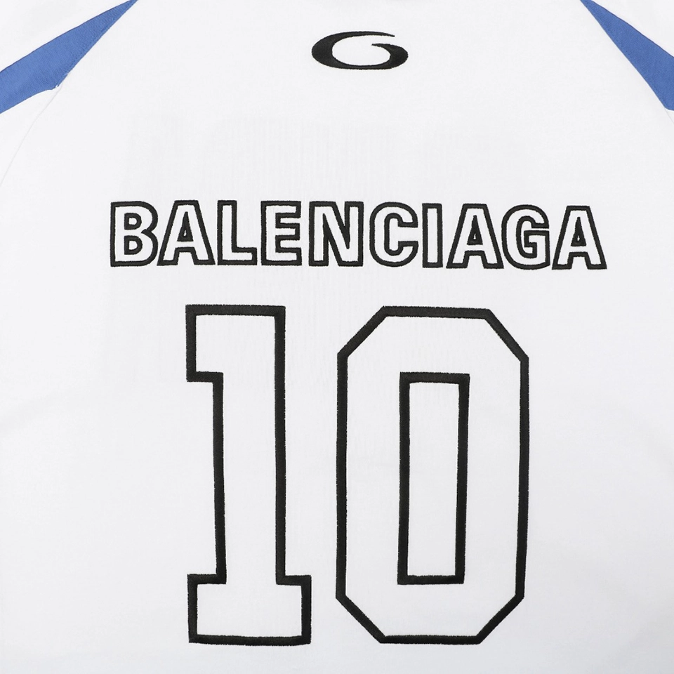 Balenciaga “10” NBA Color-Block Jersey T-Shirt Front Print