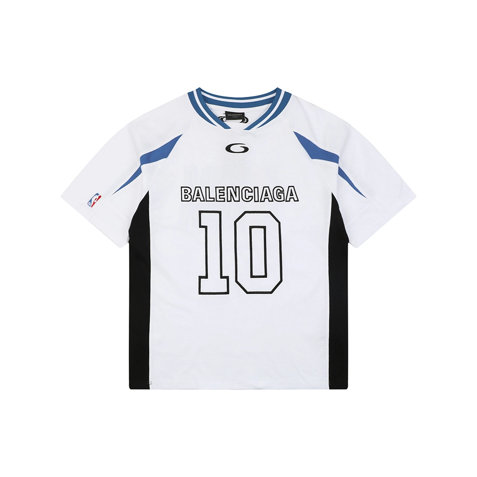 Balenciaga “10” NBA Color-Block Jersey T-Shirt Front view