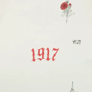 Balenciaga 1917 Rose Graphic T-Shirt Front Print