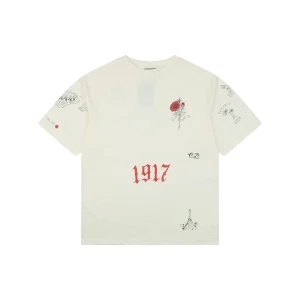 Balenciaga 1917 Rose Graphic T-Shirt Front view
