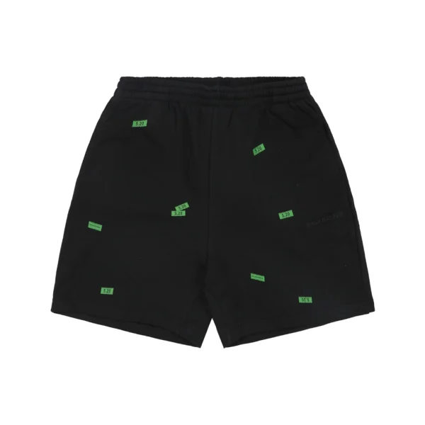 Balenciaga 520 Label Patchwork Shorts Front view