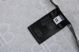 Balenciaga All-Over BB Monogram Jacquard T-Shirt Black Wash label