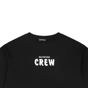 Balenciaga CREW Logo Oversized T-Shirt