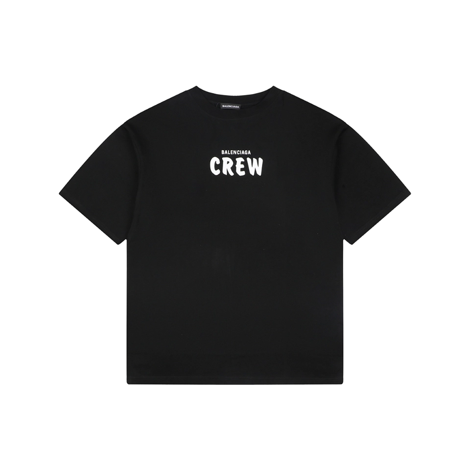 Balenciaga CREW Logo Oversized T-Shirt