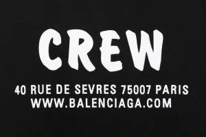 Balenciaga CREW Logo Oversized T-Shirt Back Print