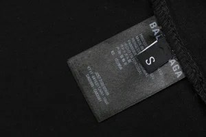 Balenciaga CREW Logo Oversized T-Shirt Wash label