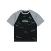 Blcg Contrast Raglan Signature T-Shirt (Black/White/Yellow)