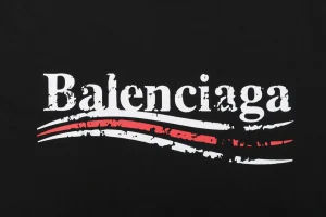 Balenciaga Distressed Cola Logo Print T-Shirt Brand Print