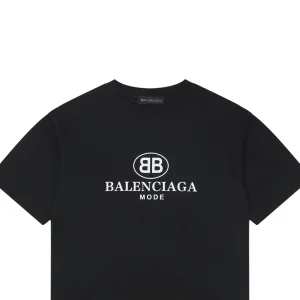 Balenciaga Double-B Circle Logo T-Shirt White