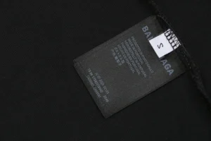 Balenciaga Double-B Circle Logo T-Shirt Wash label