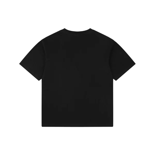 Balenciaga Grey Ring Logo Embroidered Oversized T-Shirt Back view