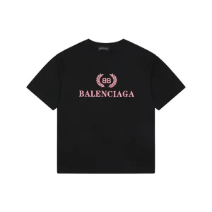 Balenciaga Laurel BB Logo Oversized T-Shirt Front view