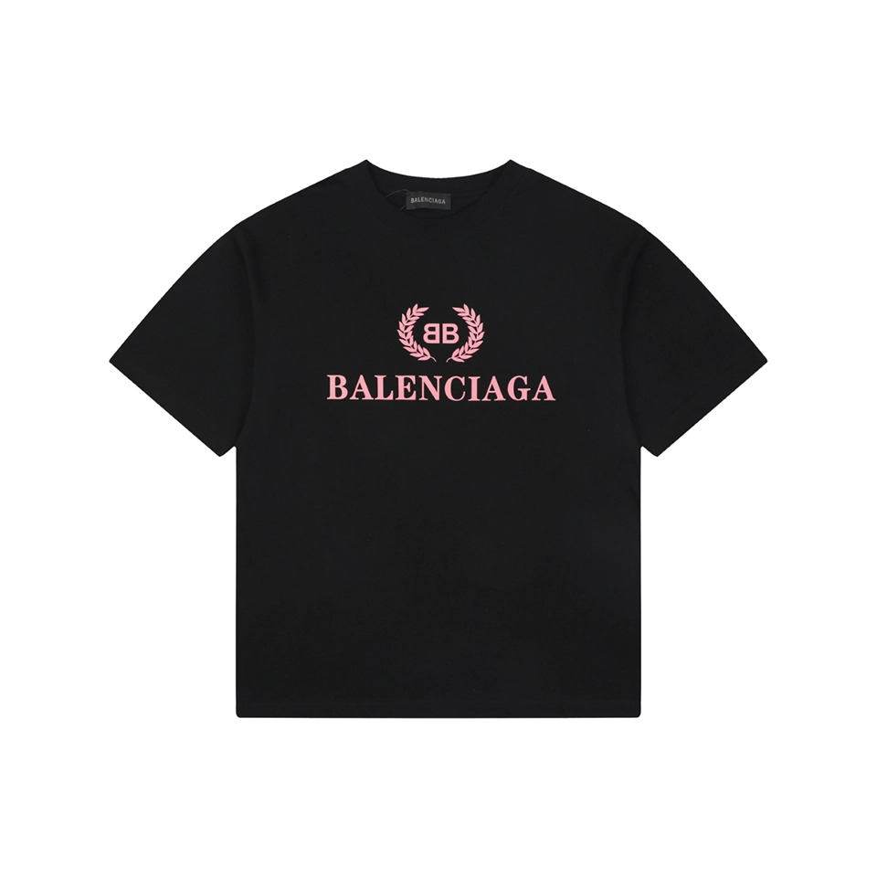 Balenciaga Laurel BB Logo Oversized T-Shirt Front view