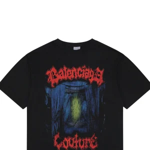 Balenciaga Stage Curtain Crack Print T-Shirt