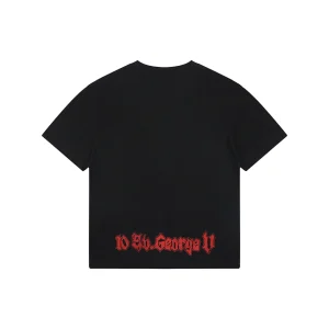 Balenciaga Stage Curtain Crack Print T-Shirt Back view