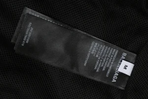 Balenciaga Trefoil Three-Stripe Shorts Wash label