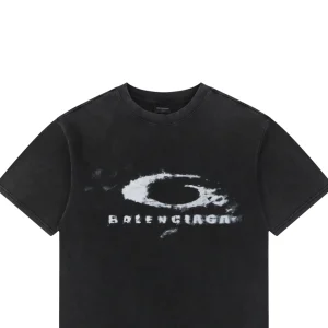 Balenciaga Vintage Smoke Ring Graphic T-Shirt