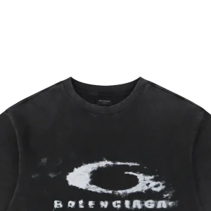Balenciaga Vintage Smoke Ring Graphic T-Shirt