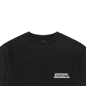 Balenciaga Vintage Tape Logo Graphic T-Shirt