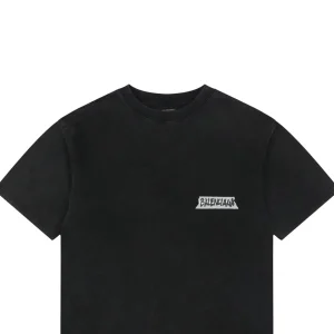 Balenciaga Vintage Tape Logo Graphic T-Shirt