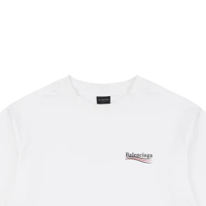 Balenciaga Vintage Wave Logo Oversized T-Shirt