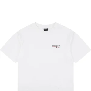 Balenciaga Vintage Wave Logo Oversized T-Shirt
