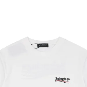 Balenciaga Wave Logo Embroidery T-Shirt
