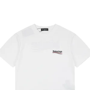 Balenciaga Wave Logo Embroidery T-Shirt