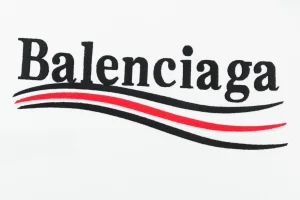 Balenciaga Wave Logo Embroidery T-Shirt Brand