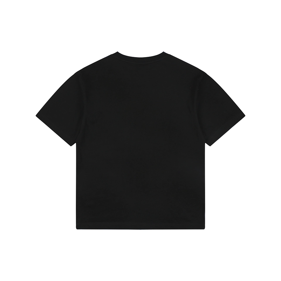 Burberry Check Knight Graphic T-Shirt Black Back view