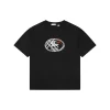 BBry Circle Check Knight Embroidered T-Shirt (Black/White)