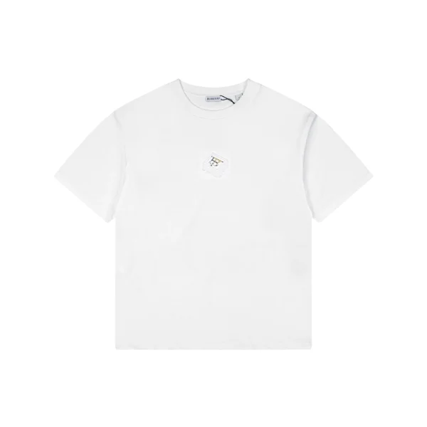 Burberry Diagonal Check BT Monogram T-Shirt White Front view