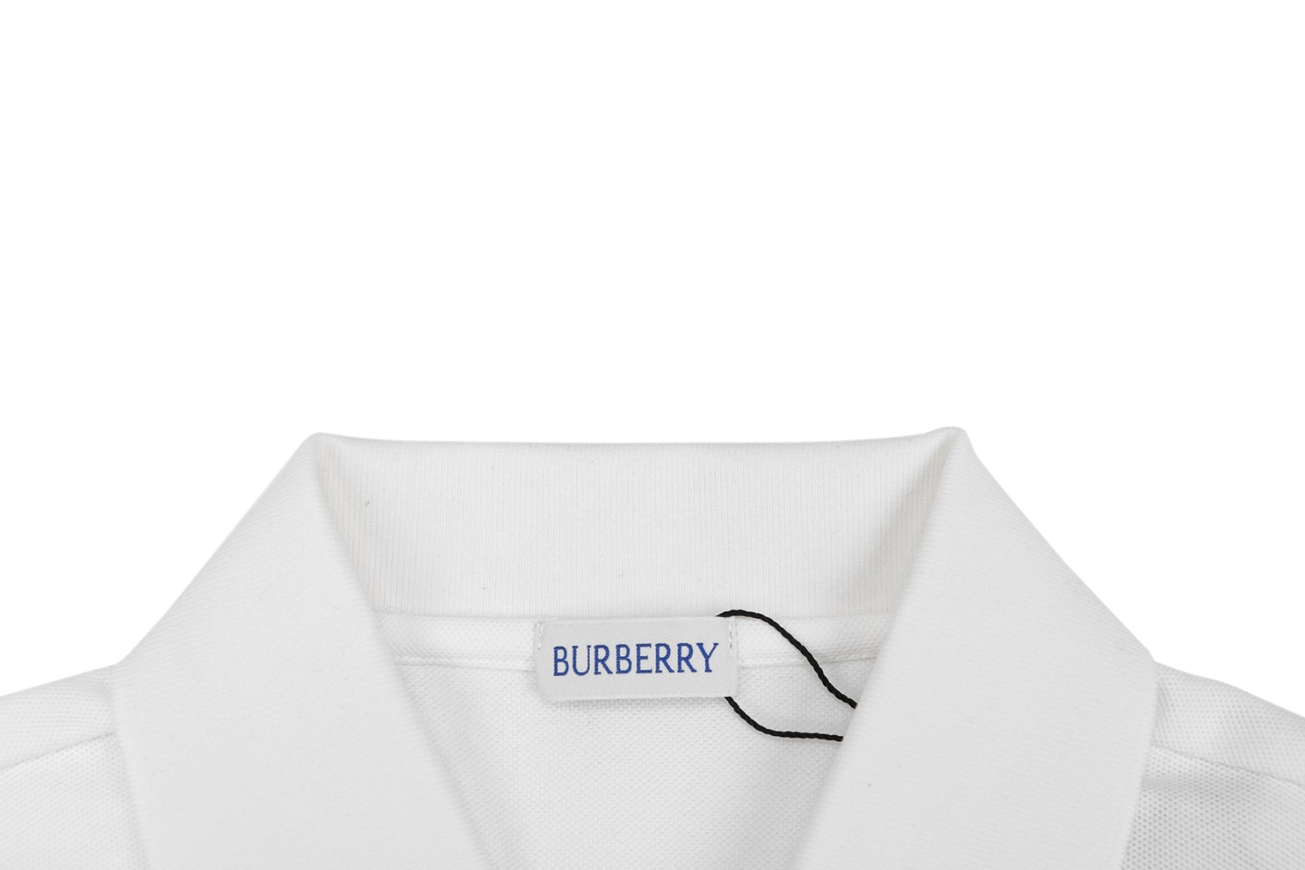 Burberry Equestrian Knight Embroidered Polo T-Shirt White