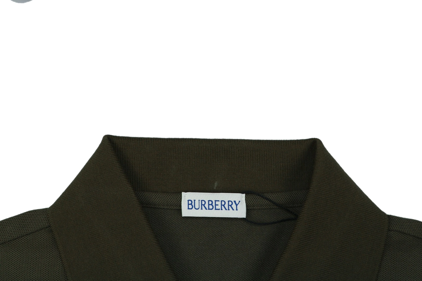 Burberry Equestrian Knight Embroidered Polo T-Shirt Green Collar
