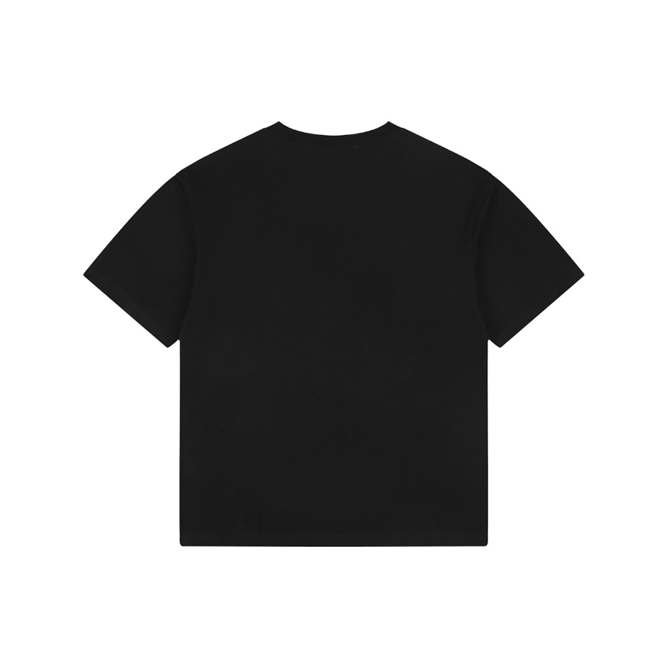 Burberry Oval Rope Knight Embroidered T-Shirt Black Back view