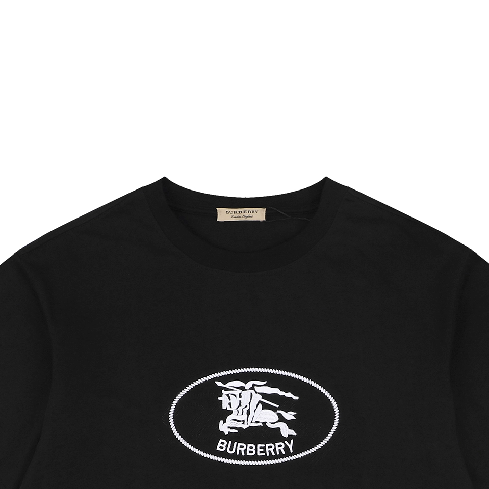 Burberry Oval Rope Knight Embroidered T-Shirt Black