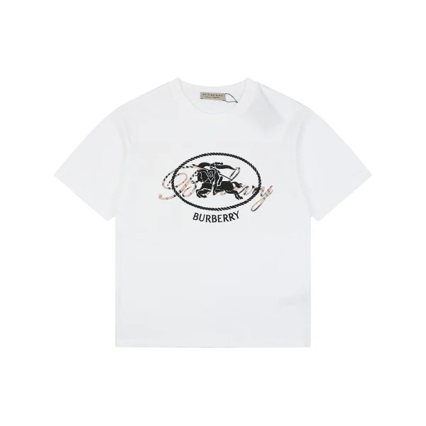 Burberry Signature Knight Graphic T-Shirt White Front view