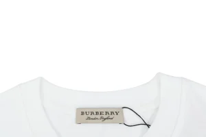 Burberry Signature Knight Graphic T-Shirt White Collar