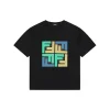 FD Geometric Colorblock FF Logo T-Shirt (Black/White)