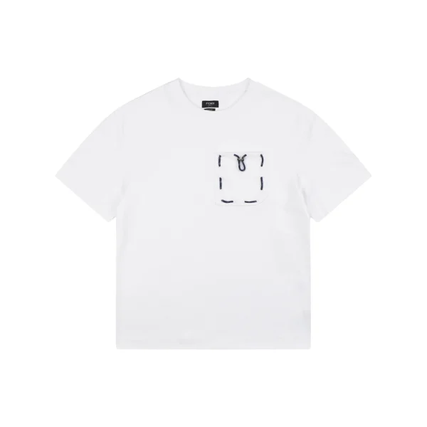 Fendi Utility Pocket T-Shirt White Front view
