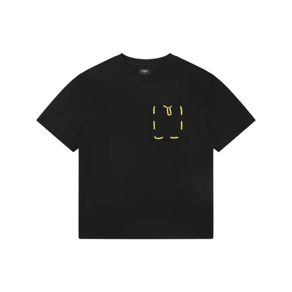 Fendi Utility Pocket T-Shirt Black Front view