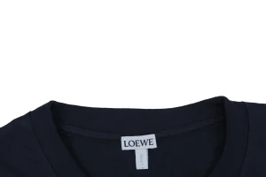 Loewe Floral Anagram Embroidered T-Shirt Collar