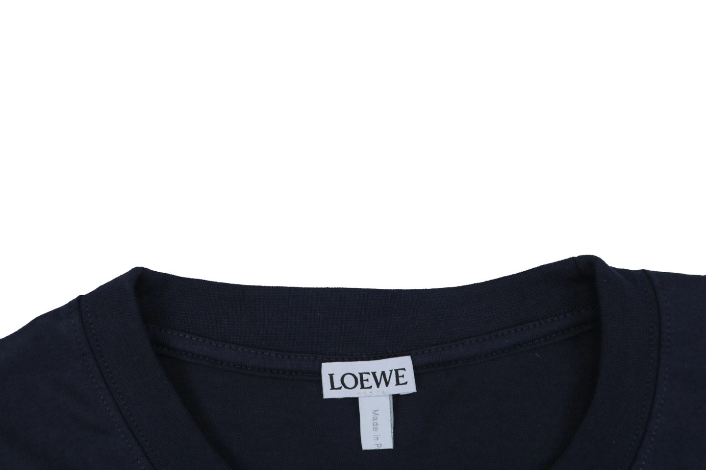Loewe Floral Anagram Embroidered T-Shirt Collar