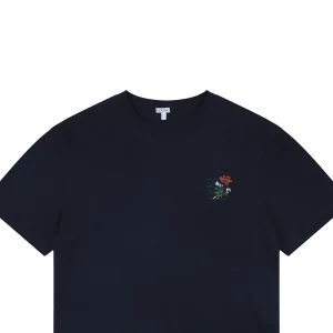 Loewe Floral Anagram Embroidered T-Shirt