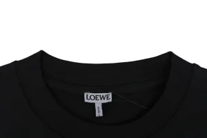 Loewe Gradient Knit Logo T-Shirt Black Collar