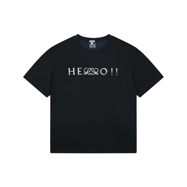 Loewe Half Anagram βHELLO!!β Graphic T-Shirt Front view