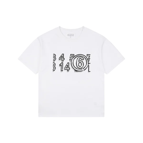 Maison Margiela Numeric β6β Graphic Oversized T-Shirt Front view