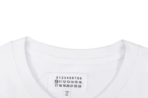 Maison Margiela Year of the Snake Numeric Graphic T-Shirt White Collar